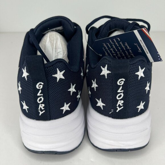 R.D.C Mens Multicolor Glory Patriotic Striped Low Top Lace Up Size 6 Sneakers - Picture 5 of 10